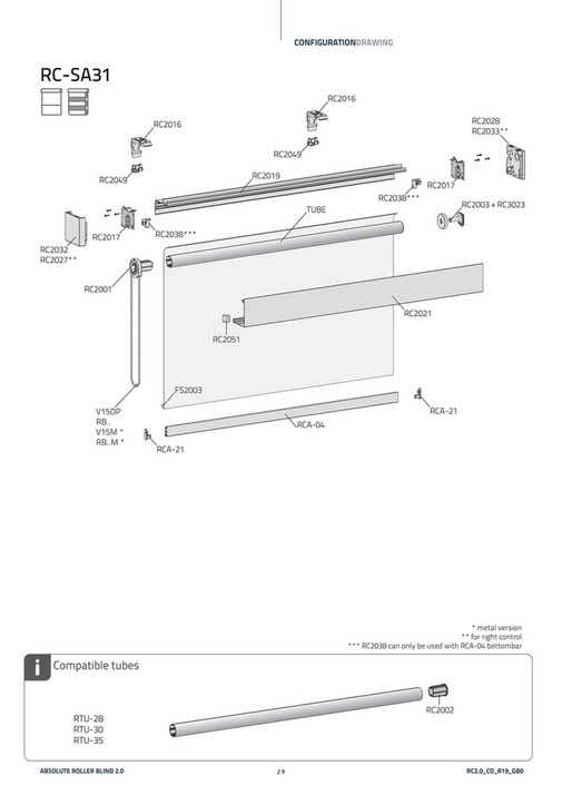 Coulisse Manual Assembly Roller Conf Draw EN Page 28 29