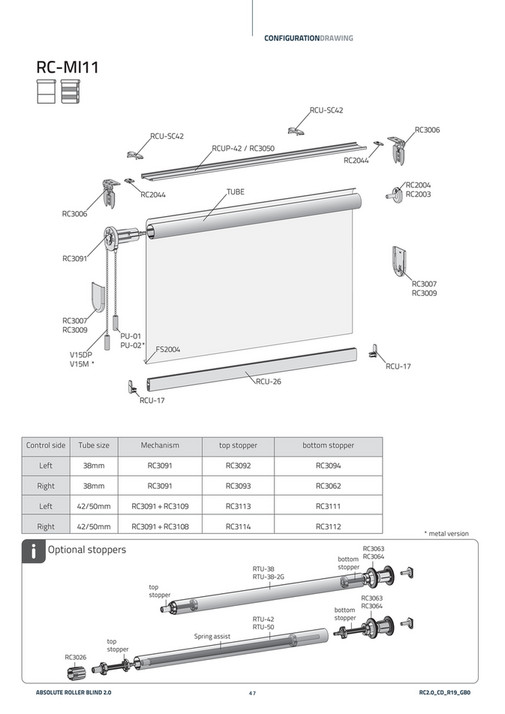 Coulisse Manual_Assembly_Roller_Conf_draw_EN Page 4647