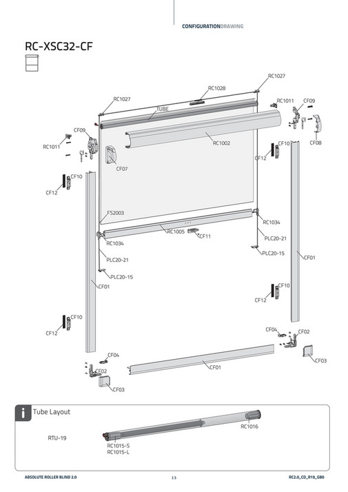 Coulisse Manual_Assembly_Roller_Conf_draw_EN Page 1415